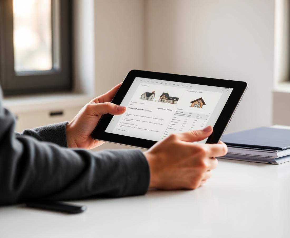 Eigentümerin prüft ihre Liegenschaften digital am Schreibtisch